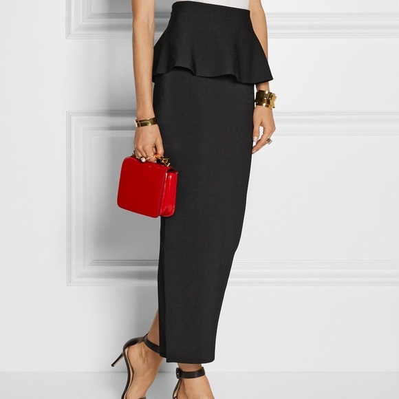 Issa London Dresses & Skirts - ISSA London Edith stretch-woven peplum maxi skirt